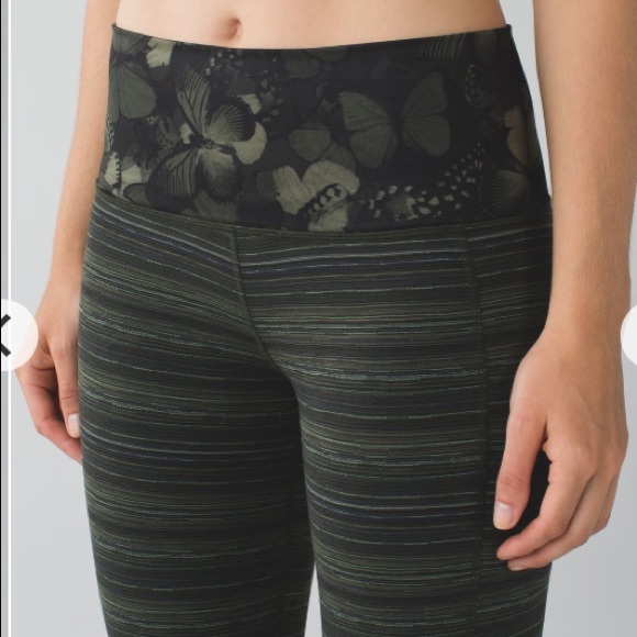 lululemon athletica Pants - Lululemon Skinny Groove Pant Butterfly Green